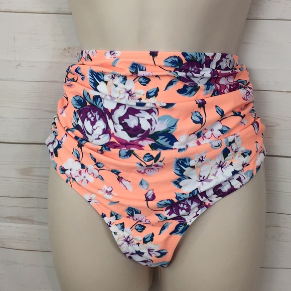 cupshe floral high waisted bikini